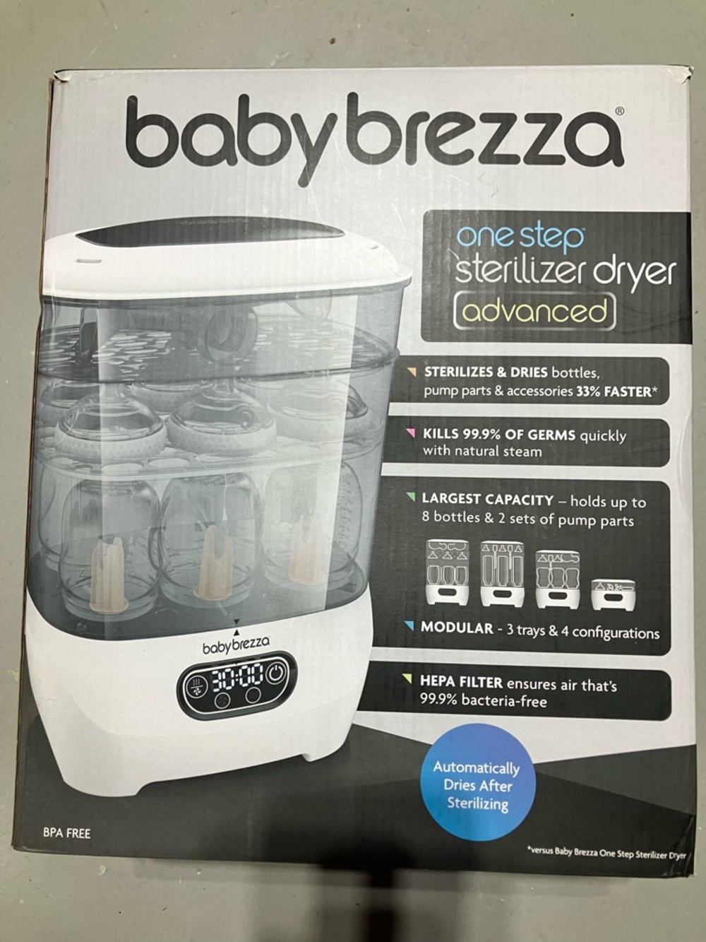 Babybrezza One Step Sterilizer Dryer Advanced - White